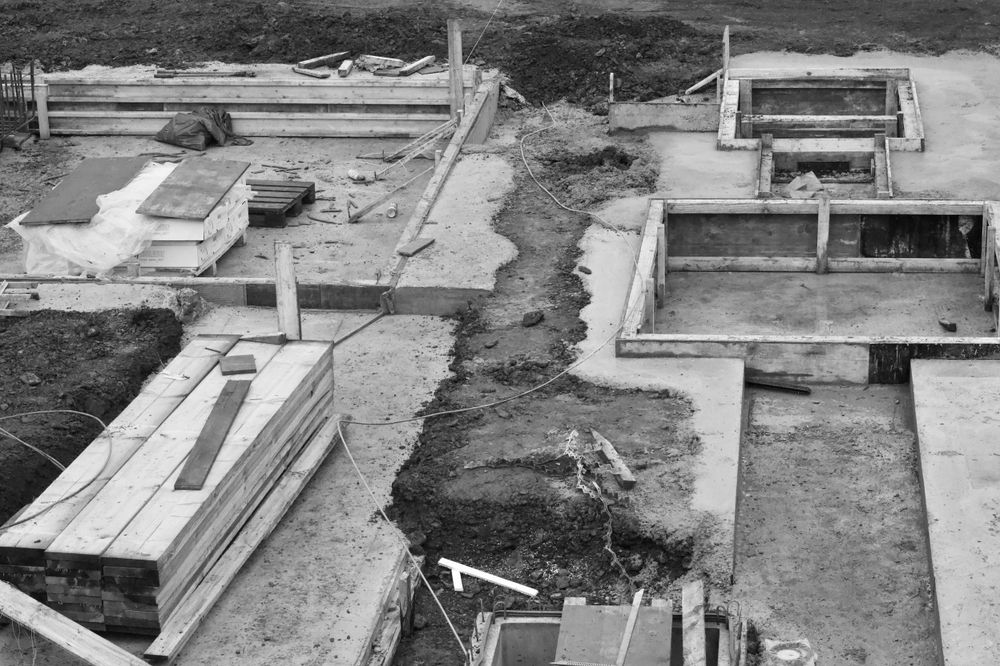 Betonski temelji objekta u izgradnji